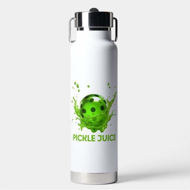 Pickleball "Pickle Juice" insulbler Trinkflasche (Vorderseite)