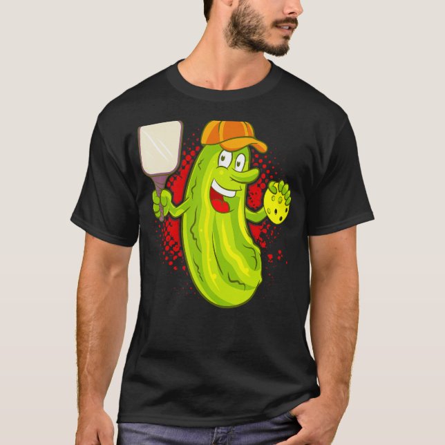 Pickleball Pickle Paddle Funny Spaß Sport T-Shirt (Vorderseite)