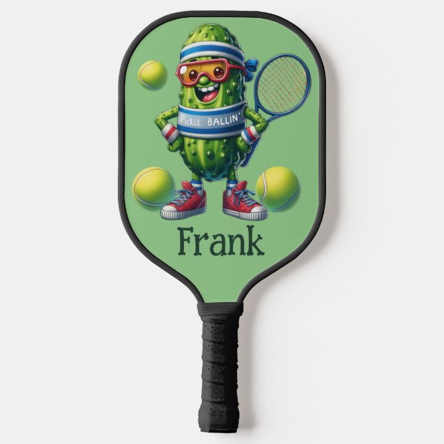 Pickleball Pickle personalisieren Schläger (Rückseite)