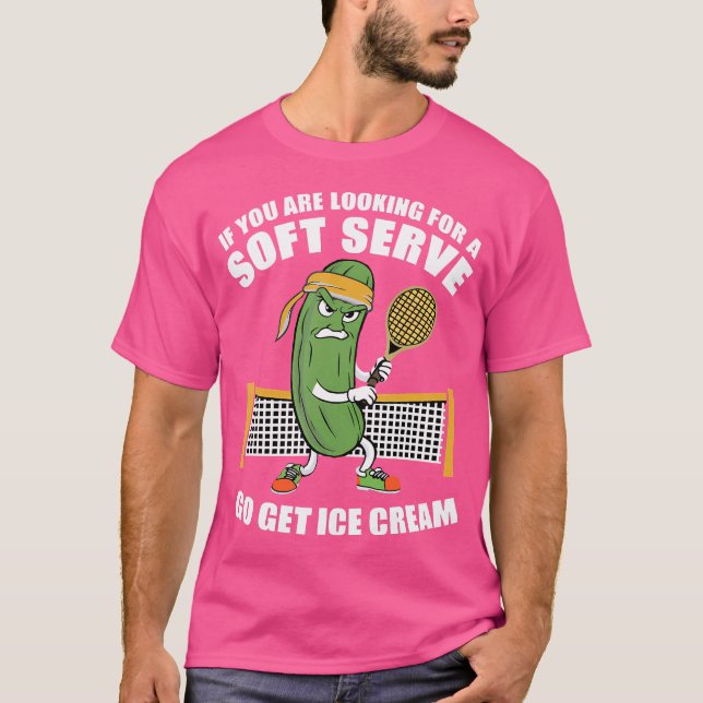 Pickleball Pickle Pickle Tennis Soft Serve T-Shirt (Vorderseite)