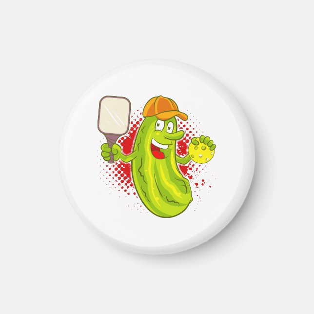Pickleball Pickle Player Magnet (Vorne)