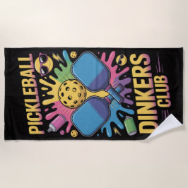 Pickleball Pickleball Dinkers Club Graffiti Strandtuch