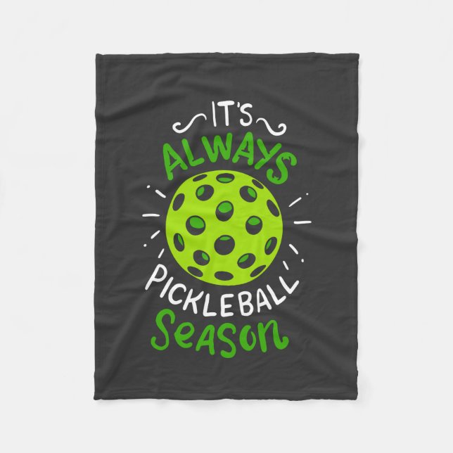 Pickleball - Pickleball-Saison Fleecedecke (Vorderseite)