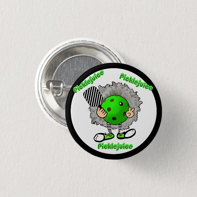 Pickleball Picklejujugend Halloween Film Inspirier Button (Vorne & Hinten)