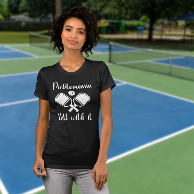 Pickleball Picklemania Dill mit lustigem Wortspiel T-Shirt (Von Creator hochgeladen)