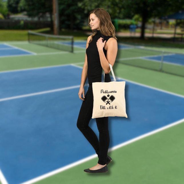 Pickleball Picklemania Dill mit lustigem Wortspiel Tragetasche (Von Creator hochgeladen)