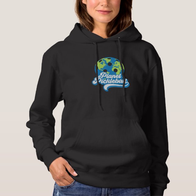 Pickleball Planet Men Women Kids Retirement Pickle Hoodie (Vorderseite)