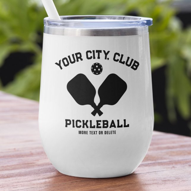 Pickleball Player Club Team Name Custom Black (Von Creator hochgeladen)