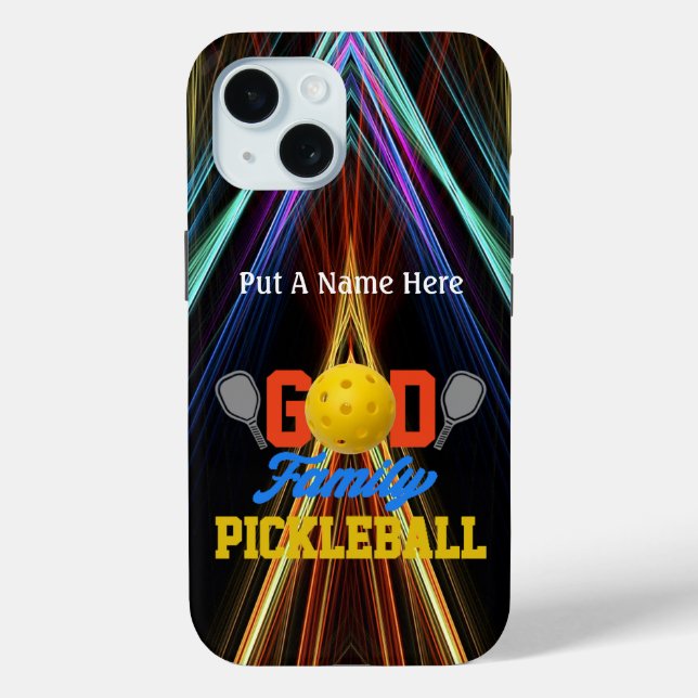 Pickleball Player/Fan personalize Case-Mate iPhone Hülle (Rückseite)