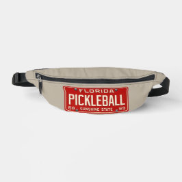 Pickleball Player Fan Retro Florida License Plate Bauchtasche