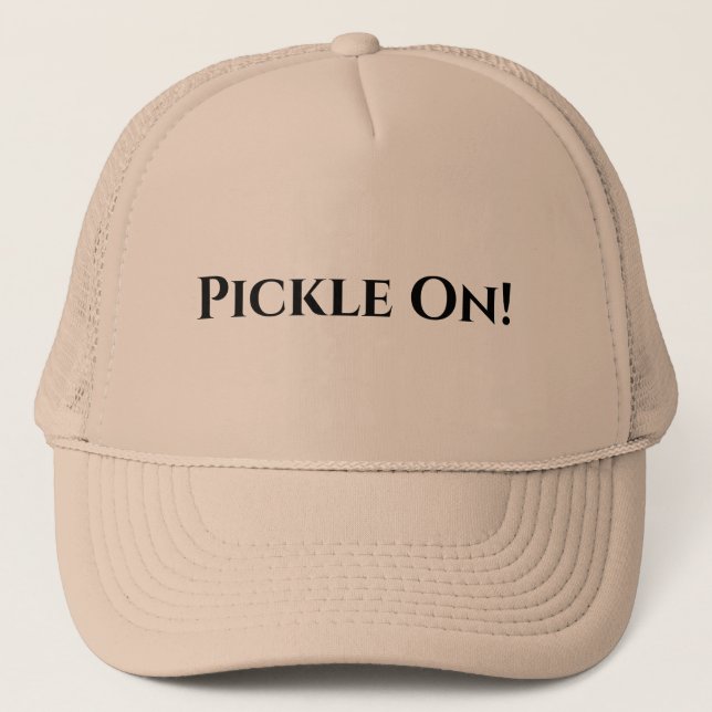 Pickleball Player Hat Truckerkappe (Vorderseite)