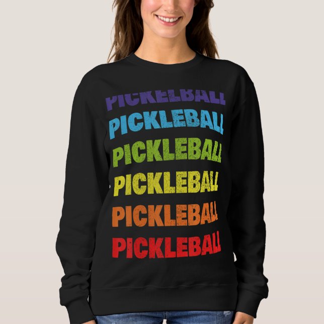 Pickleball Player I Heart Pickleball Sweatshirt (Vorderseite)