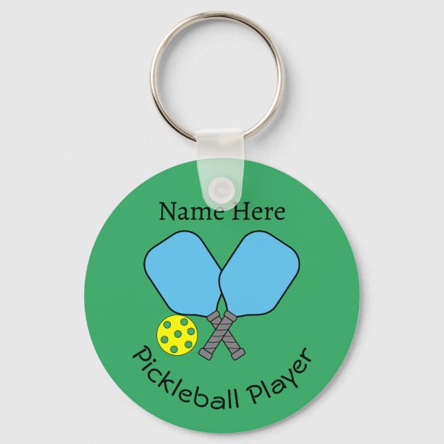 Pickleball Player Key Ring Schlüsselanhänger (Vorderseite)