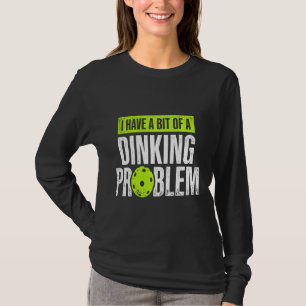 Pickleball Player Lover Problem Lover Funny Reti T-Shirt