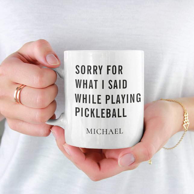Pickleball Player Personalisiert Coffee Tasse (Von Creator hochgeladen)