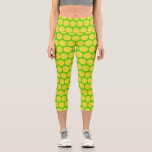 Pickleball Player Pickleball Muster Bright Green Capri Leggings<br><div class="desc">Stell dich auf den Platz mit diesen lustigen Capri-Leggings mit hochauflösender Band. Diese sind sehr komfortabel und niedlich und eignen sich hervorragend für Turnierspieler, Rec-Spieler und einfach nur zum Aushängen.</div>