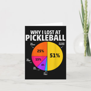 Pickleball Player Quote Funny Pickleball Lover Gra Karte