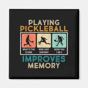 Pickleball Player Quote Funny Pickleball Lover Gra Magnet