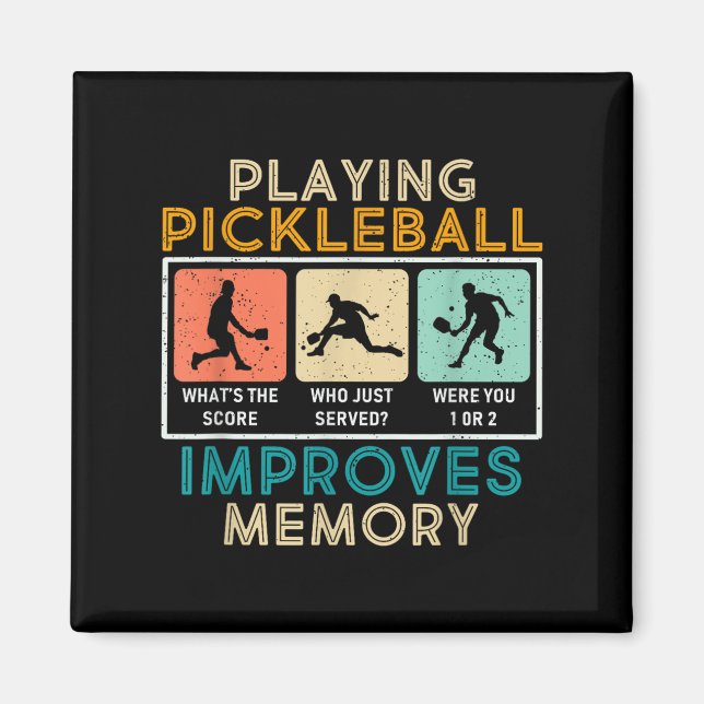 Pickleball Player Quote Funny Pickleball Lover Gra Magnet (Vorne)