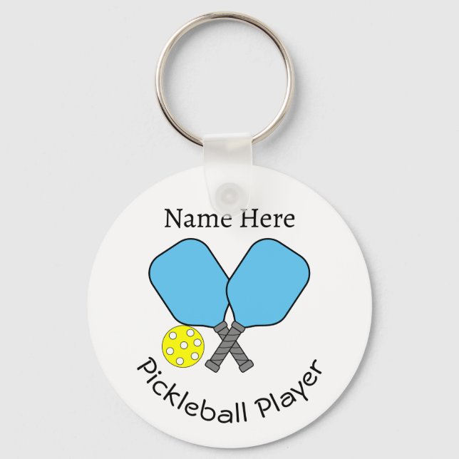 Pickleball Player Schlüsselanhänger (Vorderseite)