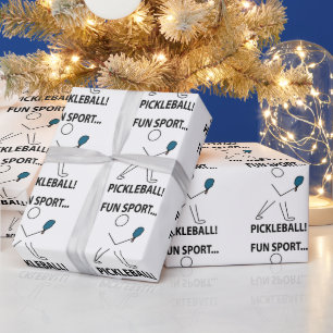 Pickleball Player Sports Fun Sport Pickleball Geschenkpapier