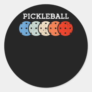 Pickleball Player Sports Lover Runder Aufkleber