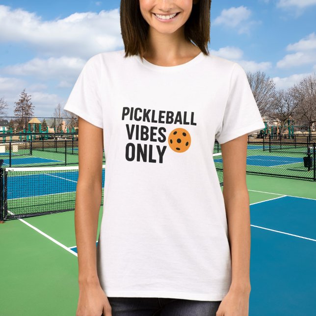 Pickleball Player vibes quotierter Name T-Shirt (Von Creator hochgeladen)