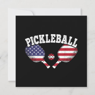 Pickleball Player Vintag Pickle Ball Liebe Dankeskarte