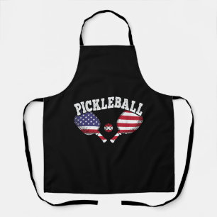 Pickleball Player Vintag Pickle Ball Liebe Schürze