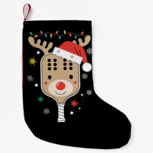 Pickleball Player Weihnachtsfeiertag Reindeer Xmas Kleiner Weihnachtsstrumpf