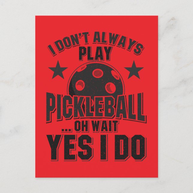 Pickleball Postkarte (Vorderseite)