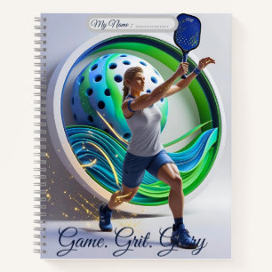 Pickleball Power Smash - Energie in Bewegung Notizbuch