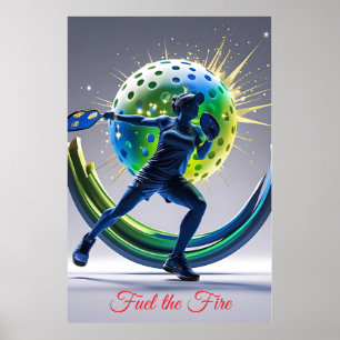Pickleball Power Smash - Energie in Bewegung Poster