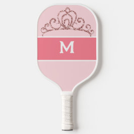 Pickleball Princess Mit Monogramm Pink Schläger