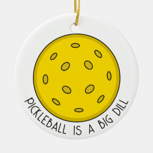 Pickleball Pun Christmas Keramik Ornament