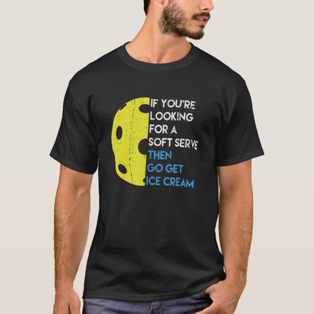 Pickleball Pun Epic Soft Serve Pickle Ball T-Shirt (Vorderseite)