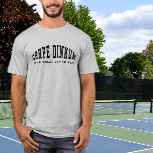 Pickleball Puppe Carpe Dinkum Funny Modern Quotes T-Shirt