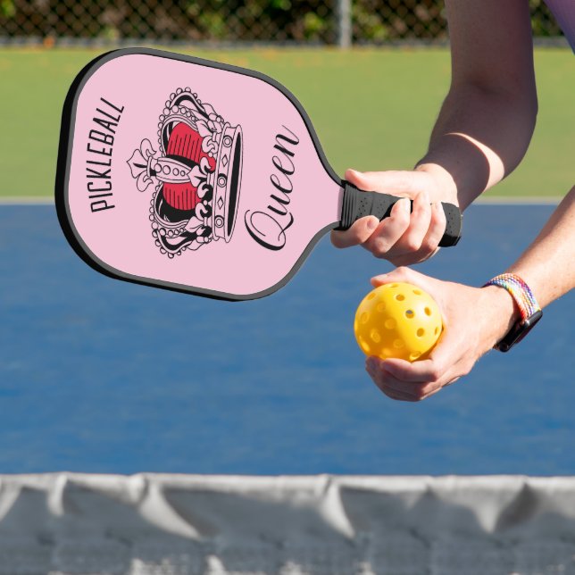 Pickleball Queen Crown Pink Personalisiert Pickleball Schläger (InSitu)