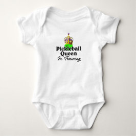 Pickleball Queen - Green Pickleball Wear Crown Baby Strampler