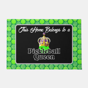 Pickleball Queen - Green Pickleball Wear Crown Fußmatte