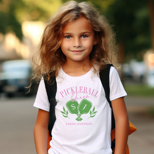 Pickleball Queen Logo Monogram Individuelle Name T-Shirt