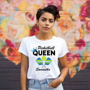 Pickleball Queen Paddles Ball T - Shirt