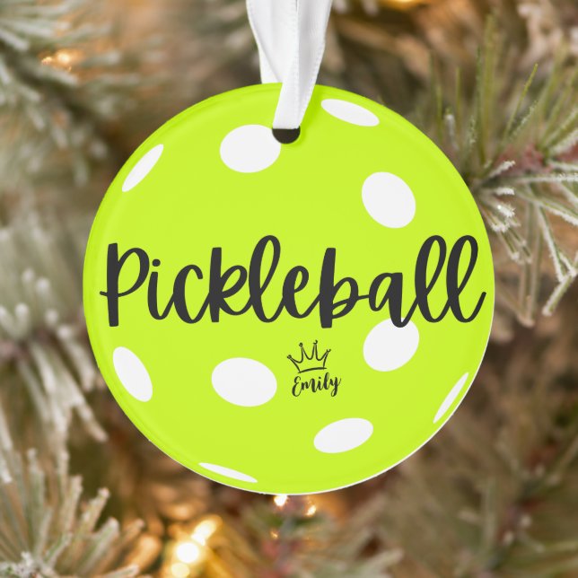 pickleball queen, personalisiert pickleball gesche ornament (Baum)