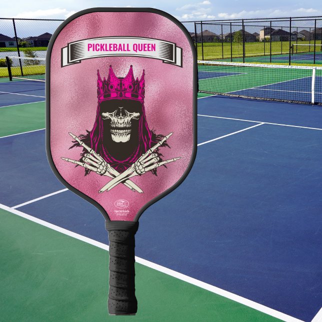 Pickleball Queen Pink Mit Monogramm Schläger (Von Creator hochgeladen)