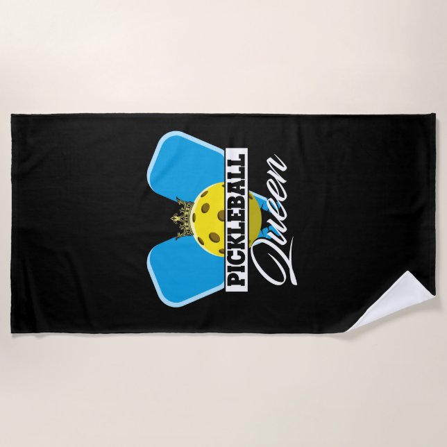 Pickleball Queen Player Paddleball Lover Strandtuch (Vorderseite)