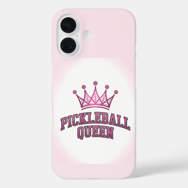 Pickleball Queen Postcard Case-Mate iPhone Hülle (Rückseite)