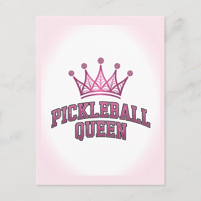 Pickleball Queen Postcard Postkarte (Vorderseite)