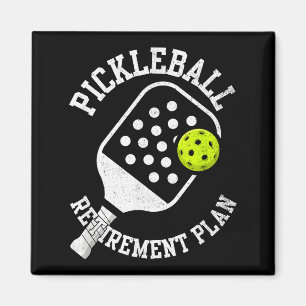 Pickleball-Rentenplan Magnet