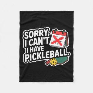 Pickleball Rentner Dink Opa lustiges Sportgeschenk Fleecedecke