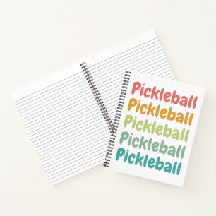 Pickleball Retro Pickleball Player Notizbuch